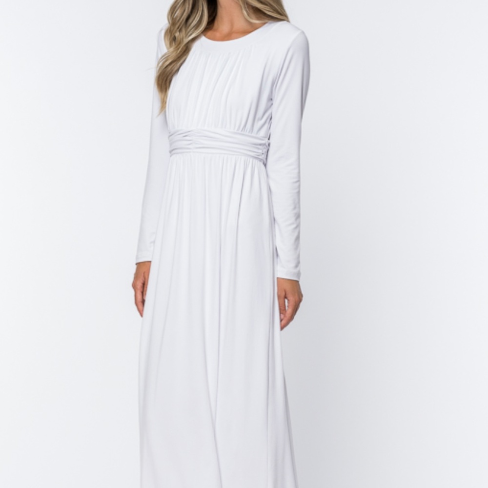 White Long dress, white maxi dress, temple dress,